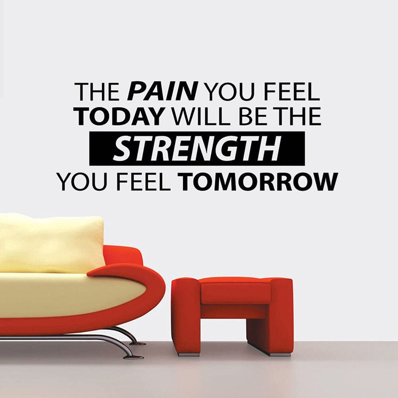 GADGETS WRAP Vinyl Decal Sticker The Pain You Feel Today Will Be The Strength (Item Finish Size : 107cm x 42cm)