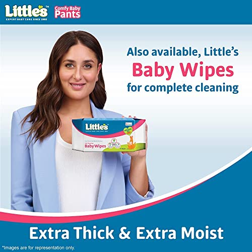 Little's Baby Pants Diapers Extra Extra Large (XXL), 15-25 kg, 44 Units x Pack of 2, White, with Wetness Indicator & 12 Hours Absorption