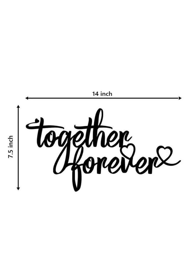 VVWV Together Forever Wall Stickers for Quotes Bedroom Living Room Kids Room Home & Kitchen Decor L x H 14 x 7.5 Inch