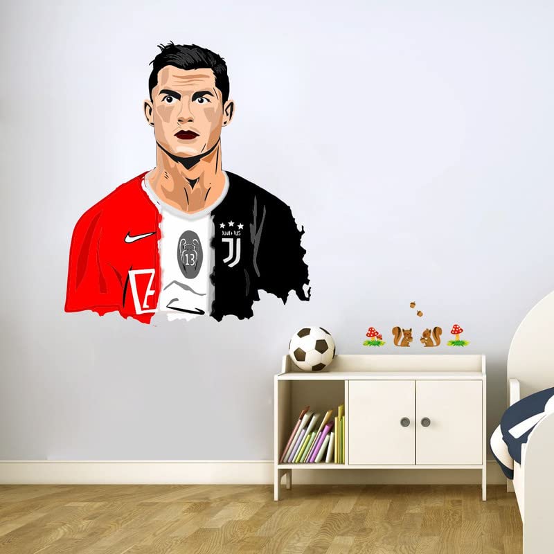 Decor Hubb CR7 Ronaldo Wall Sticker for Home Decor 50 X 60 CM