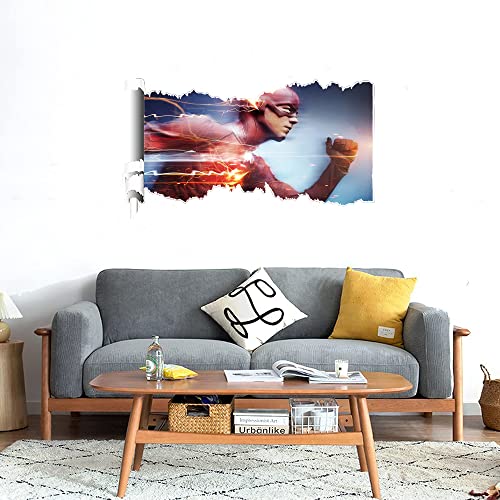 GADGETS WRAP Printed Wall Decal Sticker Scratched Paper Style Wall Decal (90cm x 50cm) - Fastest Man (2)