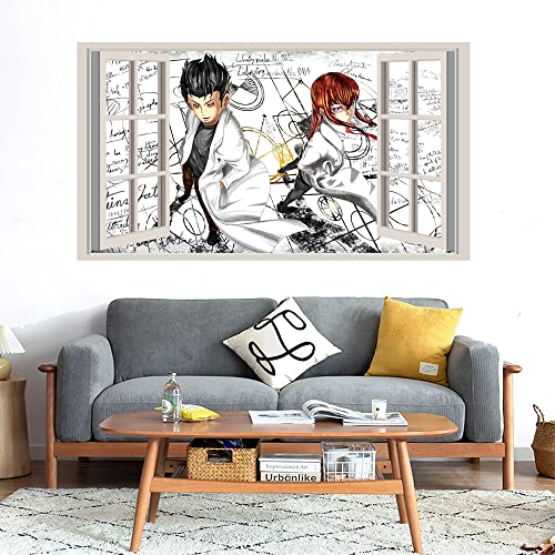 GADGETS WRAP Printed Wall Decal Sticker Fake Window Style Decal (90cm x 50cm) - Cool Anime