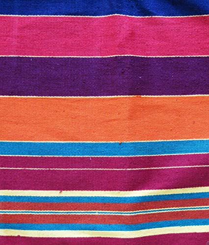 Gangji Striped Carpet (Multicolour, Cotton, 89 X 55 Inches), Large Rectangle