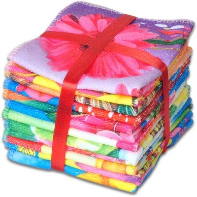 Lucky Cotton Face Towel 400 gsm (Set of 24, Multicolor)