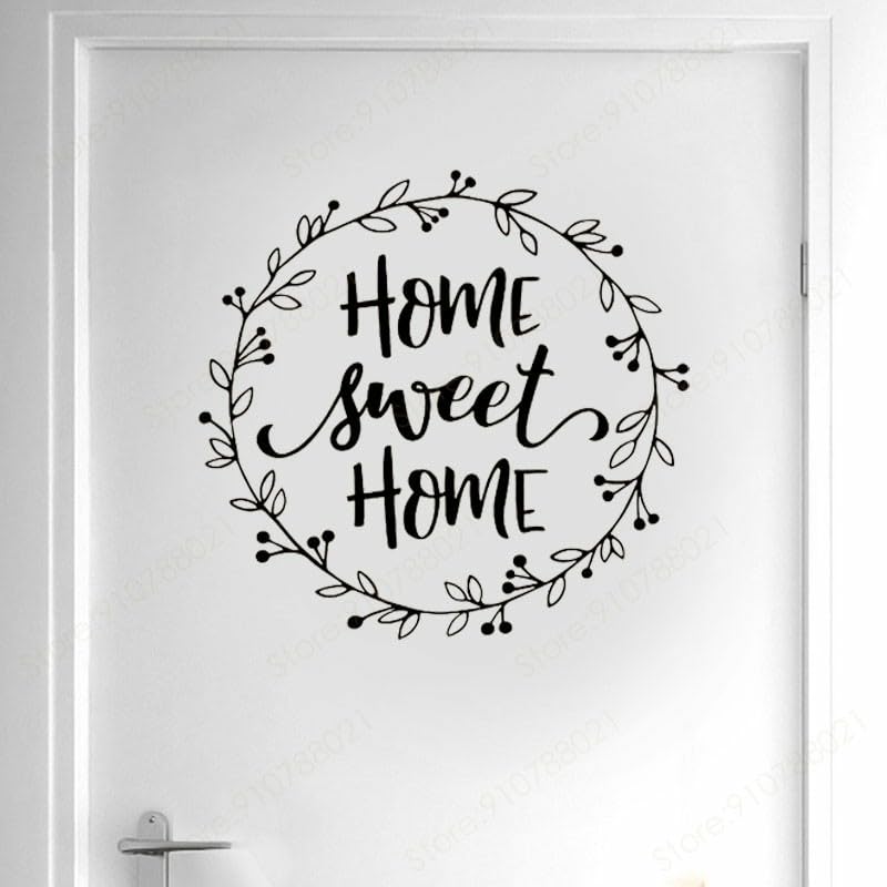 GADGETS WRAP Vinyl Home Sweet Home Quotes Wall Sticker Vinyl Decoration Black