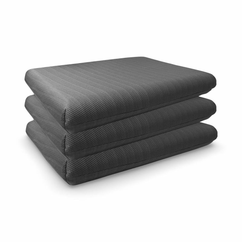 Cushio™ Memory Foam Pillow - Orthopedic Bed Pillow - Size 24"x16"3" inches (Pack of 3) - Pain Relief & Plush Comfort - Experience The Best - Free Pllow Cover (Grey)