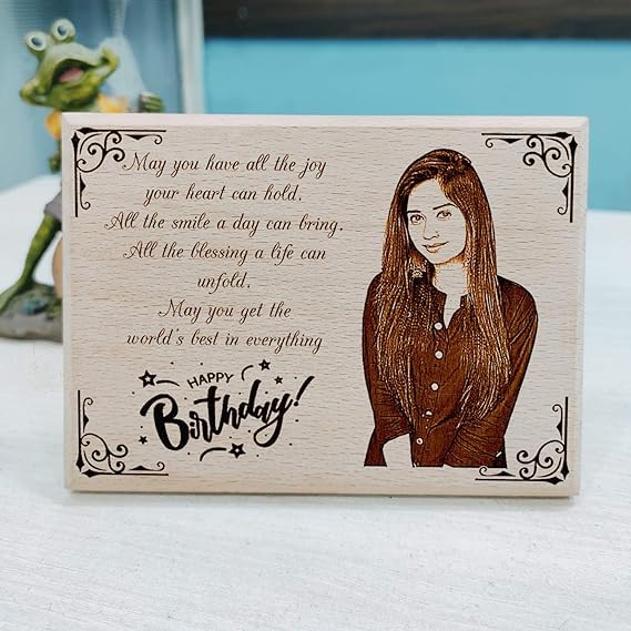 Incredible Craft Gifts Unique Engraved Birthday Personalized Gift For Boyfriend (Wood, Brown)