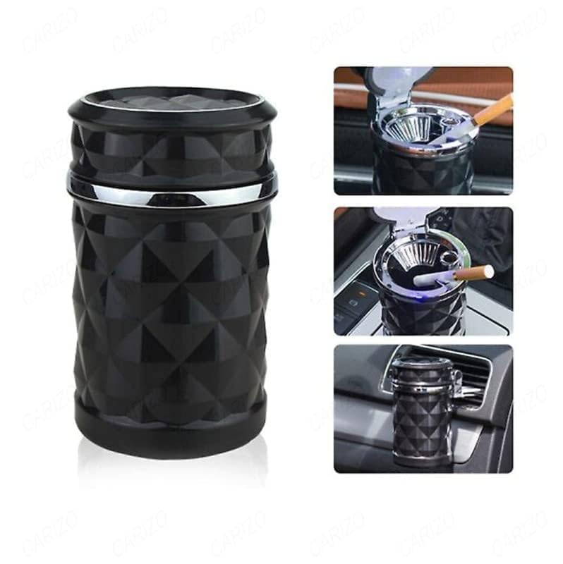 KRIAA ENTERPRISE Cigarette Ashtray with Lid –Durable, Rust-Proof, and Easy to Clean - Non-Tip, Durable, Windproof Design for Home, Office, or Garden Use