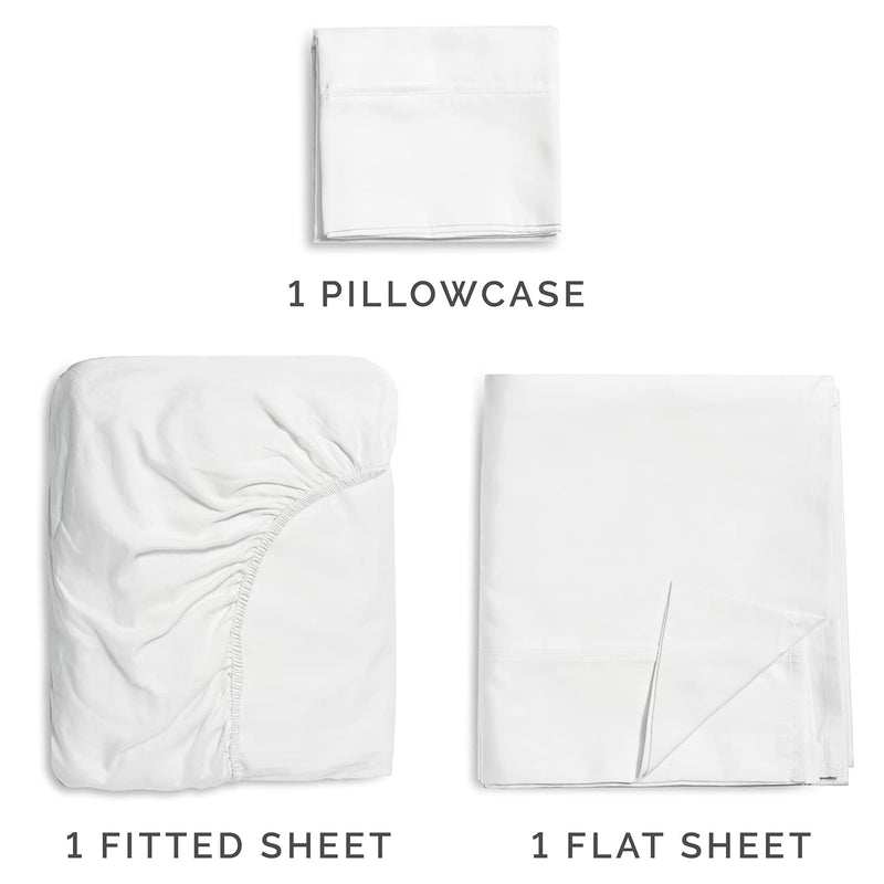 100% Cotton Sheets - Twin XL Size Cotton Sheets - 400 Thread Count Twin XL Size Sheets - Long Staple Twin XL Cotton - 400 TC Twin XL Sheet Set - Cotton Twin XL Bed Sheets Set - Pure Cotton