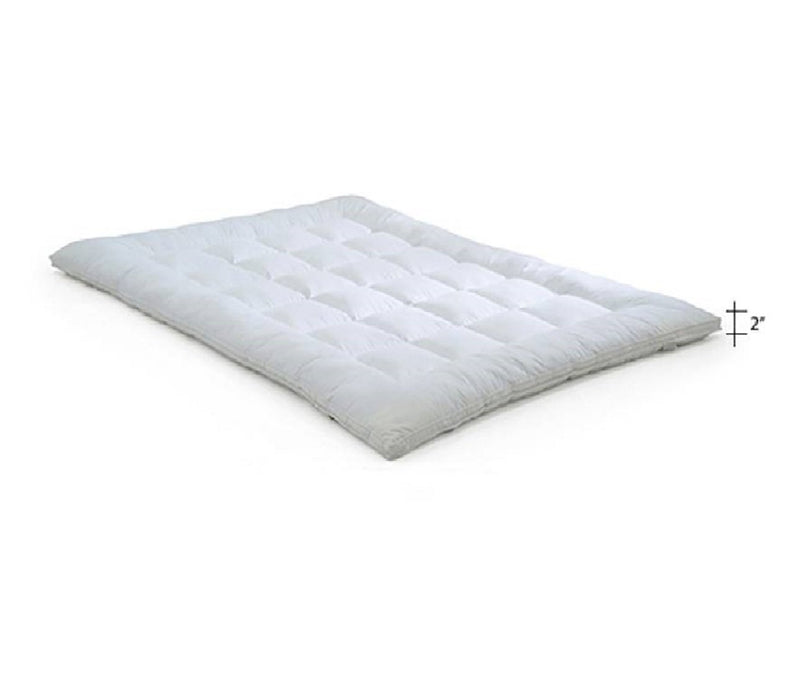 PumPum 600 GSM Hollow Fibre Mattress Padding/Topper for 5 Star Hotel Feel - White (78 * 72 Inch) King Size