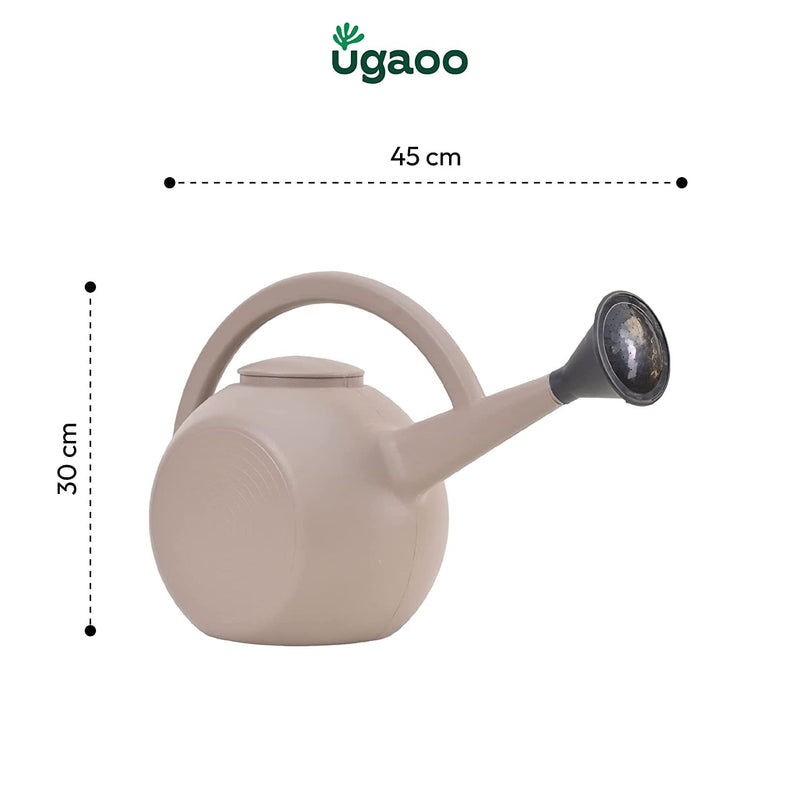 Ugaoo 5 Litre Large Plant Watering Can for Garden-Brown