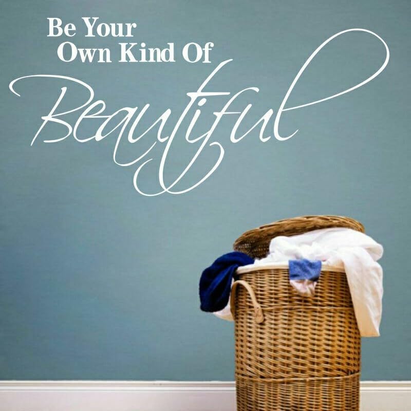 GADGETS WRAP Vinyl Be Your Own Kind of Beautiful Quotes Wall Sticker Vinyl White