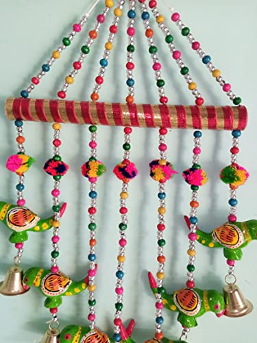 Surya Art Gallery Wind Chime Door Hanging mensan Parrot line Set of1pc