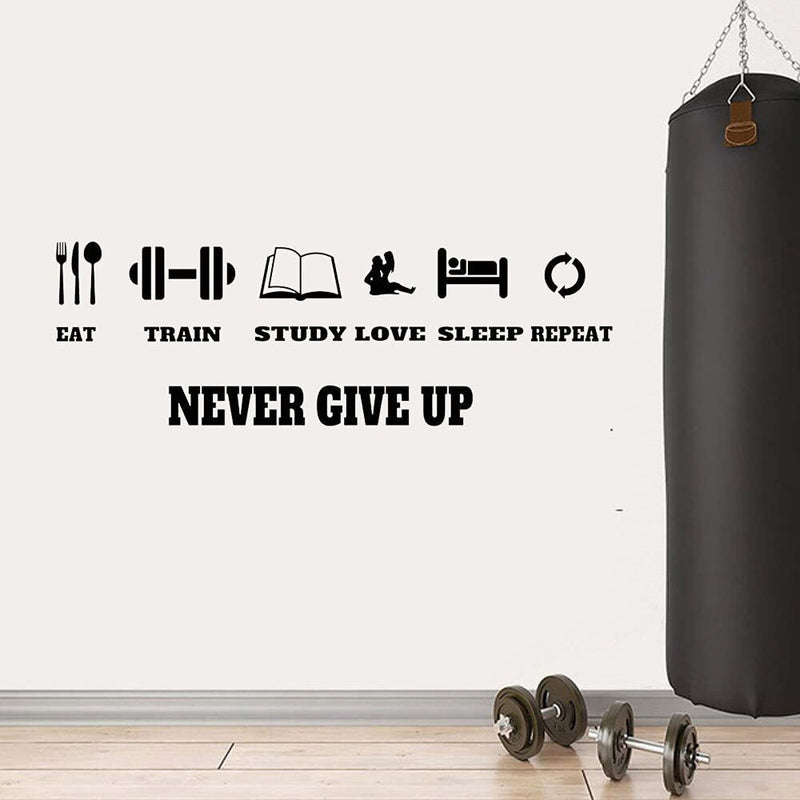 GADGETS WRAP Vinyl Decal Sticker Gym Motivation Quote (Item Finish Size : 57cm x 19cm)