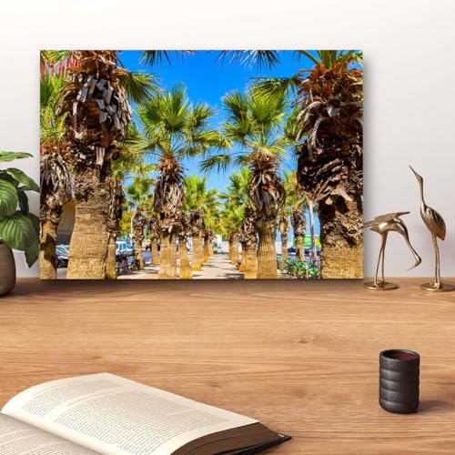 GADGETS WRAP Canvas Gallery Wrap Framed for Home Office Studio Living Room Decoration (14x11inch) - Palm Tree (7)