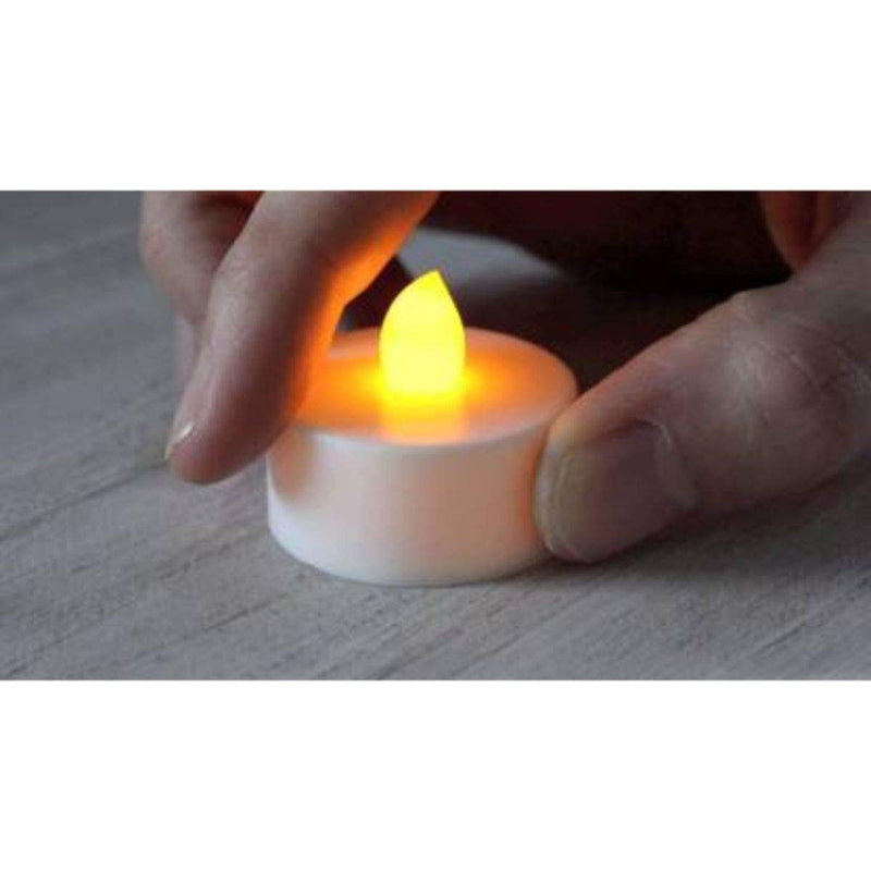 Arvanaindia Tealight LED Battery Candles for Decoration on Diwali Festival and Pooja Smokeless & Flameless | Battery Operated (Pack of 24)