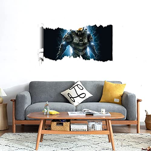 GADGETS WRAP Printed Wall Decal Sticker Scratched Paper Style Wall Decal (90cm x 50cm) - Master Chief (2)