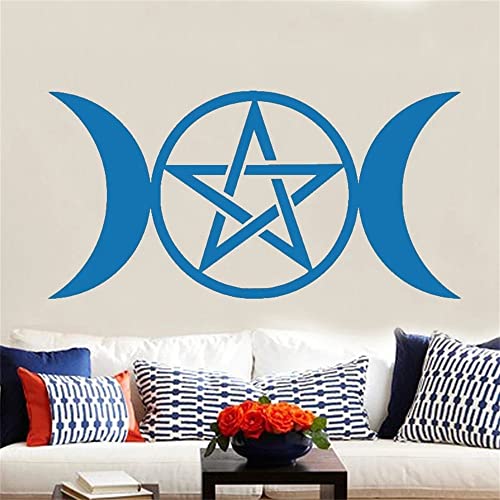 GADGETS WRAP Vinyl Decal Sticker Triple Moon Blue (Item Finish Size : 113cm x 57cm)