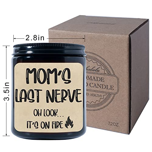 Arhalulu Funny Gifts for Mom from Daughter Son, Funny Candles for Women - Mom's Last Nerve Candle - Mother's Day Unique Hilarious Gag Candle Gifts for Women