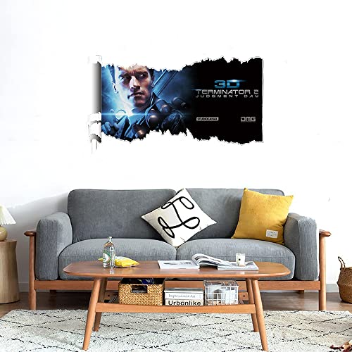 GADGETS WRAP Printed Wall Decal Sticker Scratched Paper Style Wall Decal (90cm x 50cm) - T2 Logo