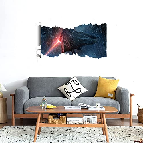 GADGETS WRAP Printed Wall Decal Sticker Scratched Paper Style Wall Decal (90cm x 50cm) - The Force