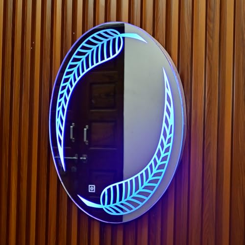 Decorative LED Mirror with Touch Sensor Lights, Wall Mounted, Full Length, for Home