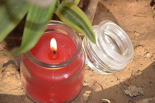 The Decor Affair Set of 4 Quartet of Scented Jar Candles - Rose Serenade, Jasmine Dreams, Lavender Elegance | Long-Lasting Glass Jar Candles | Scented Jar Candles | Luxurious Gift Box.