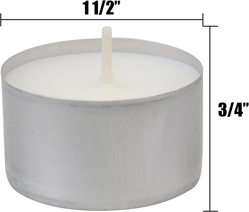 The Decor Affair 500 Pcs White Tealight Candles, Each Lasting 6-7 Hours - Bringing The Magic of Snowfall to Your Space.