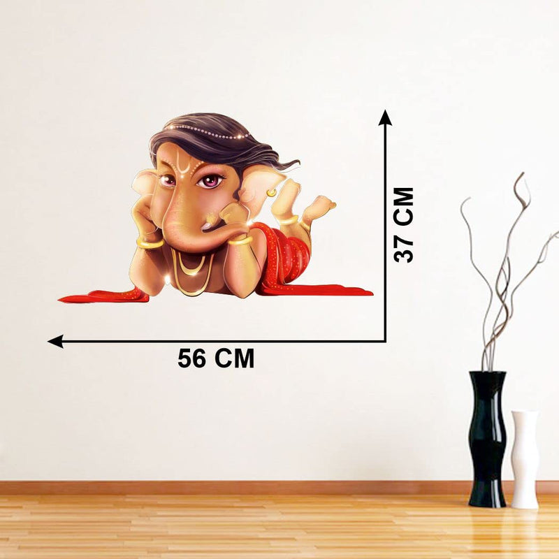 Delight Art Shree Lord Ganesha Ganpati ji Wall Sticker Size - ( 56*37 ) cm Model id - ( DAMC00638L )