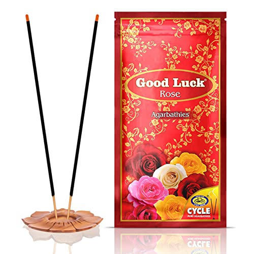 Cycle Pure Agarbatti Combo Pack | Pack of 5 | Good Luck Kewda, Kasturi, Champa, Rose, Mogra | Floral Natural Incense for Puja, Meditation, Freshness, Happy Vibes