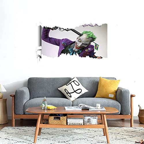 GADGETS WRAP Printed Wall Decal Sticker Scratched Paper Style Wall Decal (90cm x 50cm) - Joker Mad War