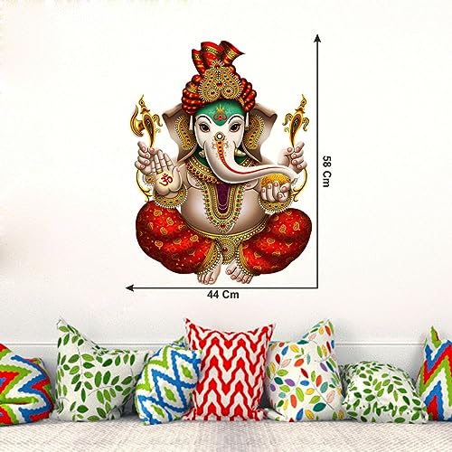 Decor Kraft Ganpati Wall Sticker & Decal,Size- 58 Cm X 43 Cm