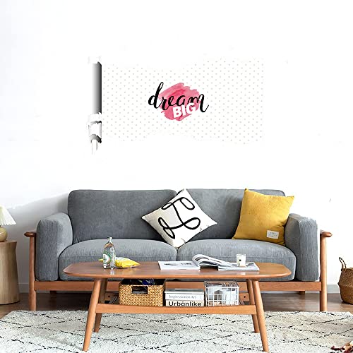 GADGETS WRAP Printed Wall Decal Sticker Scratched Paper Style Wall Decal (90cm x 50cm) - Dream Big