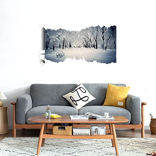 GADGETS WRAP Printed Wall Decal Sticker Scratched Paper Style Wall Decal (90cm x 50cm) - Winter has Come