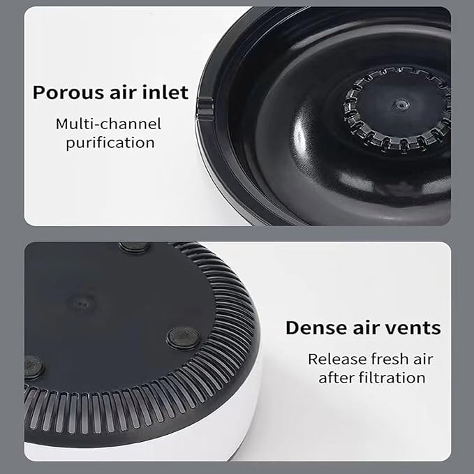GNOLY Multifunctional Smokeless Ashtray for Office, Indoor Outdoor Self Extinguishing Ashtray 2 in 1 Air Purifier for Home, Car, Living Room