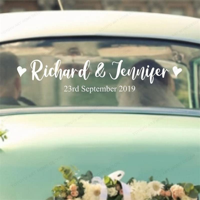 GADGETS WRAP Vinyl Wall Decal Sticker ust Married Car Wedding Stickers Personalised Custom Name