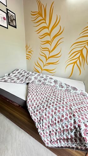 Diana Creations Hawamahal Printed Double Bed AC Quilts – Jaipuri Rajai for All Seasons | Lightweight & Stylish Bedding for Comfort