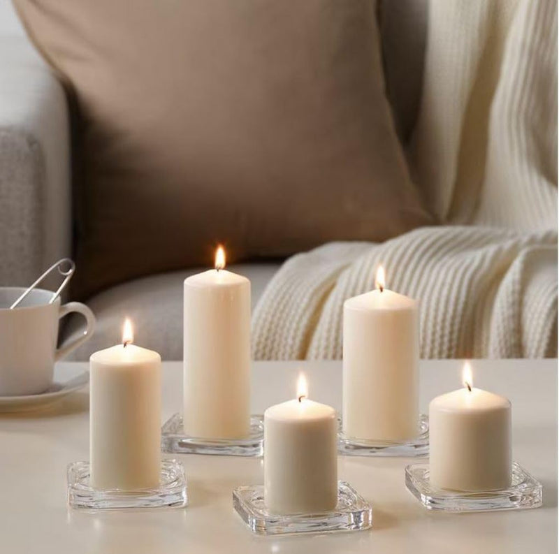 Ikea FENOMEN: Set of 5 Unscented Block Candles (103.779.45)