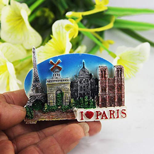 Wowobjects® Refrigerator Magnet Fashion I Love Paris Travel Fridge Magnet Fridge Decoration