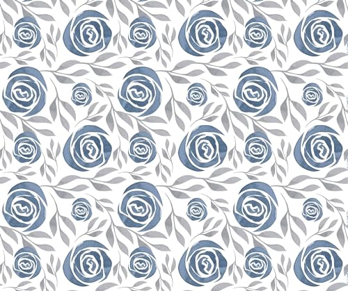 Navhal-otton New Unique Floral Design Reversible Dohar |AC Blanket for Double Bed |All Weather Light Weight |Pack of 1 (Blue Rose)