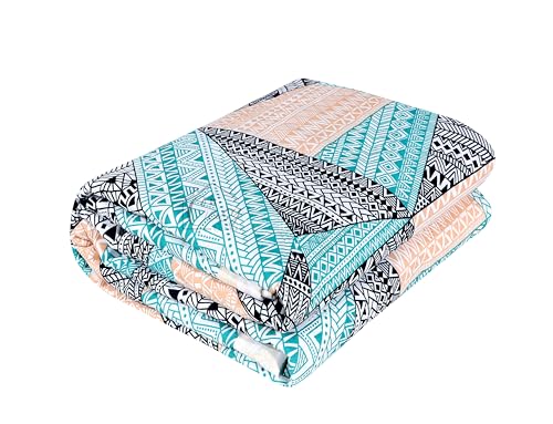 Cosy CORNER Double Bed AC Blanket, 220 GSM Microfiber 3 Layered Quilt, Soft Reversible Printed AC Blanket Double Bed for All Season, Dohar Double Bed