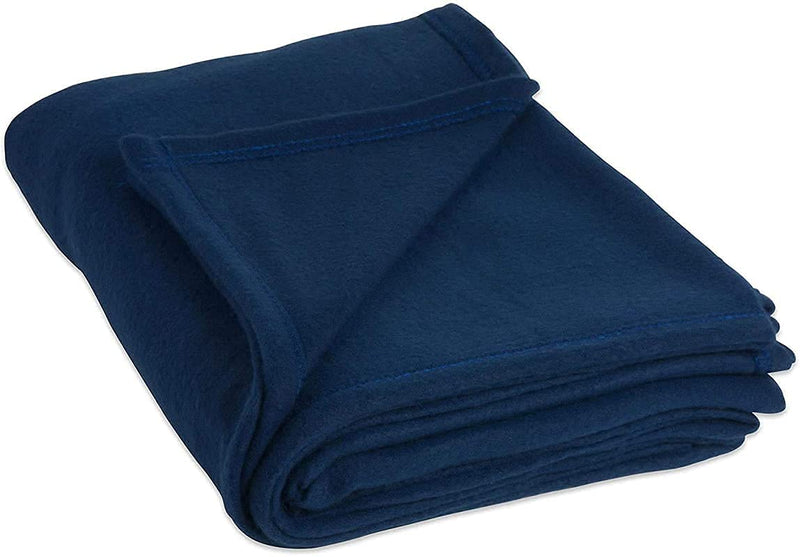 Aapno Rajasthan Soft and Lightweight Mild Winter Polar Fleece AC Blanket - Single Bed - Blue - Pack of 3