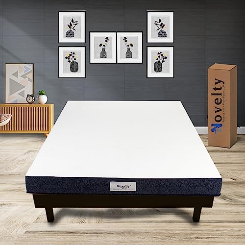 Novelty Mattress And Sofa_Desire 6 inch Queen Size Orthopaedic Memory Foam Mattress (75x60x6, Double Bed, Soft Mattress)