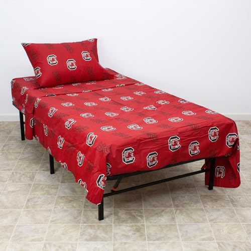 College Covers South Carolina Gamecocks Printed Sheet Set -