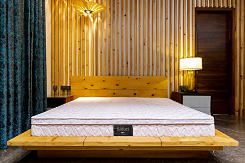 The Mattress Company | 5 Years Warranty | Spring Euro Top Queen Size Bed Mattress, Dual Comfort 8 Inch Thickness (72X66X8)