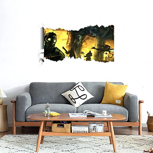 GADGETS WRAP Printed Wall Decal Sticker Scratched Paper Style Wall Decal (90cm x 50cm) - Digital Art