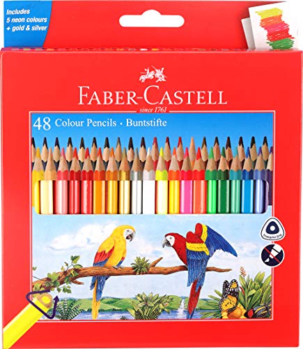 Faber-Castell 48 Triangular Colour Pencils|Multicolor