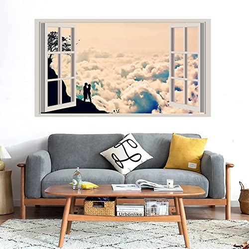 GADGETS WRAP Printed Wall Decal Sticker Fake Window Style Decal (90cm x 50cm) - On Edge