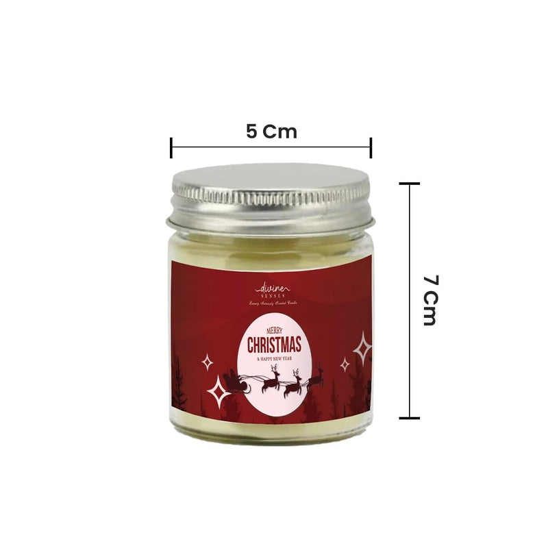 Divine Senses Festive Christmas Candles - Illuminate Your Holidays with Joy (Set of 4)