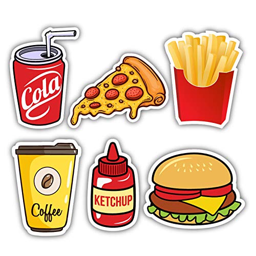 Nourish Fast Food Fridge Magnets